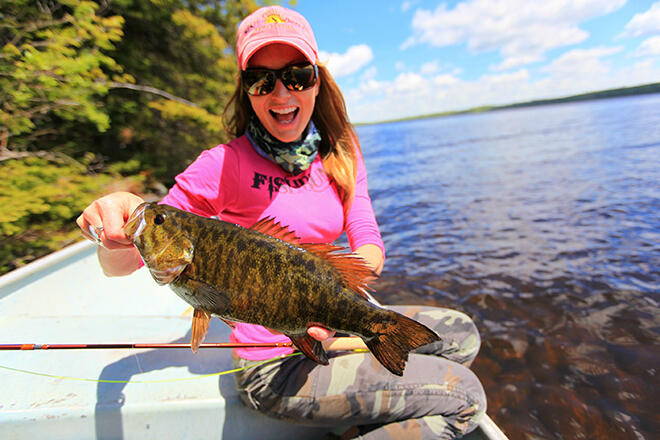 The fun never ends when fly fishing for smallmouth bass